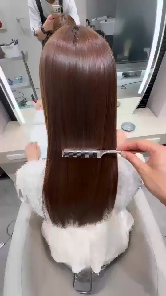 うねり・広がりを整えたストレート AFTER