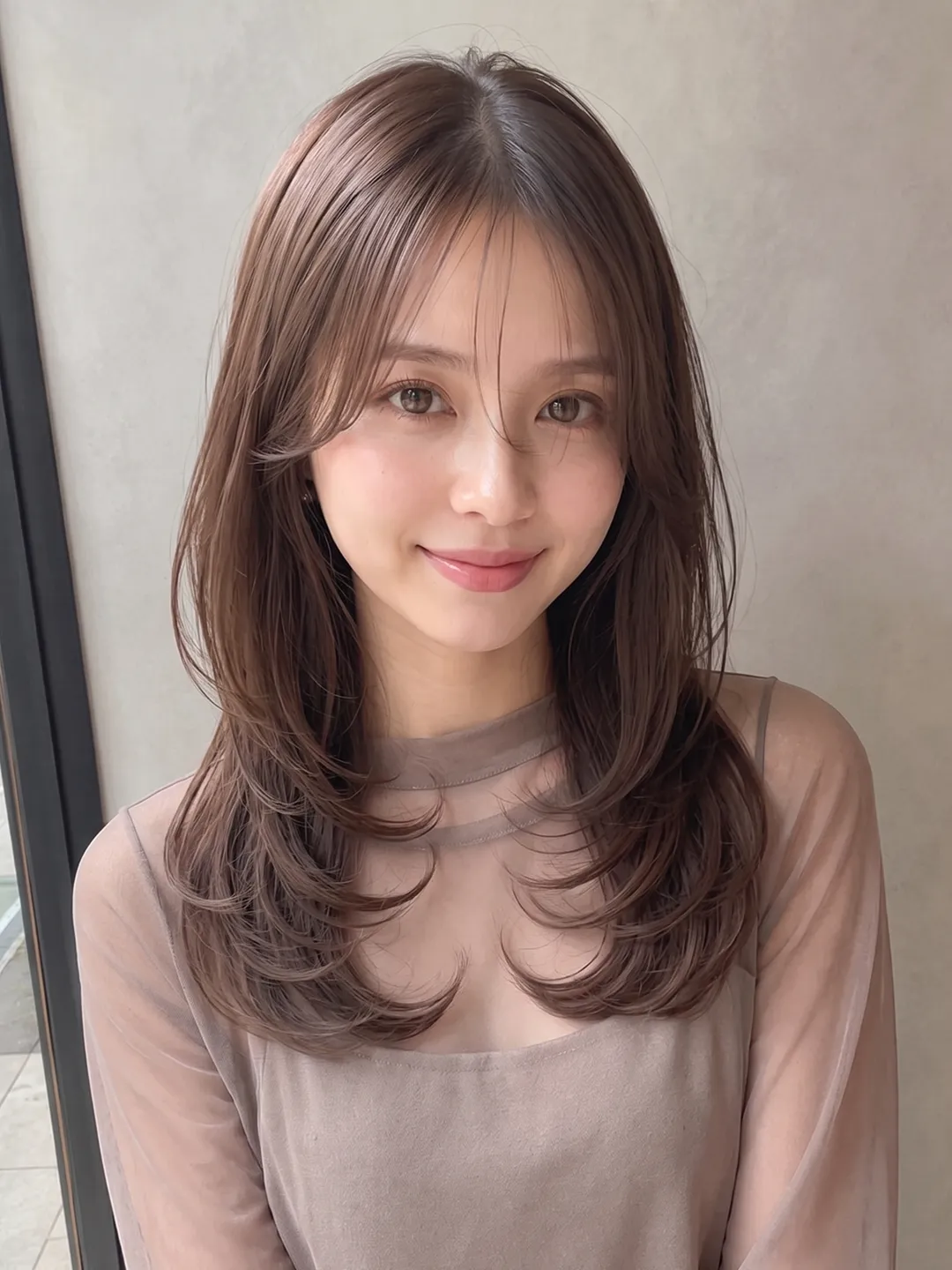 レイヤーカットのヘアスタイル 07